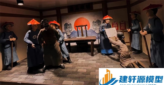 平安陈规除恶绅微缩场景