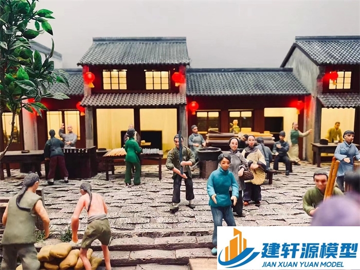 平安香市微缩模型